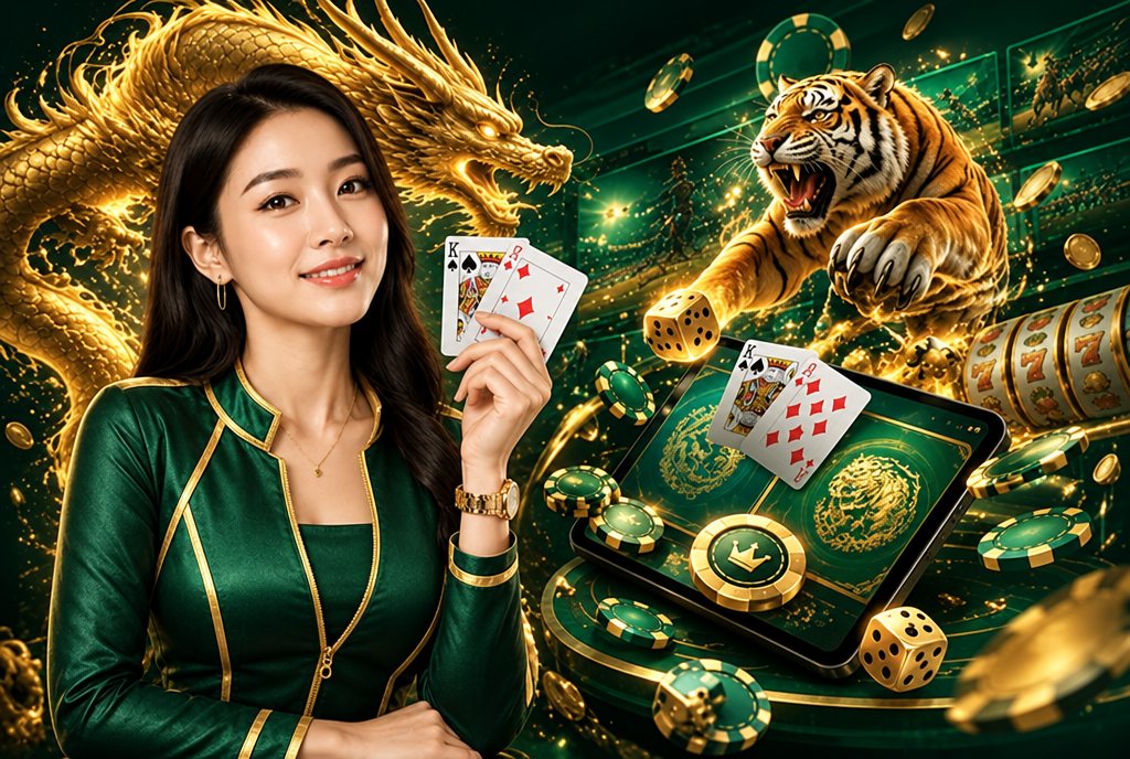 Suasana meja permainan BOSSMAHJONG